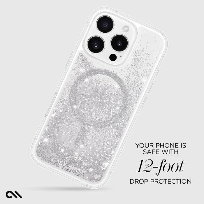 ウォーターフォール シルバー MagSafe対応 iPhone 16 Pro Max/iPhone 16 Pro/ iPhone 16
