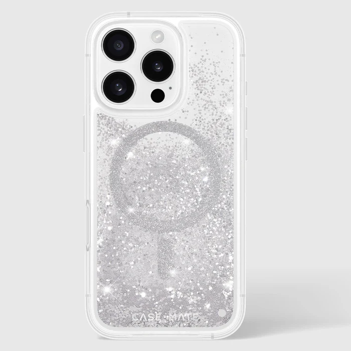 ウォーターフォール シルバー MagSafe対応 iPhone 16 Pro Max/iPhone 16 Pro/ iPhone 16