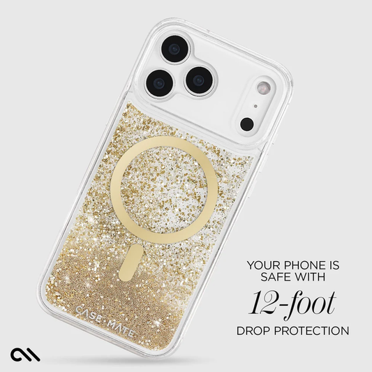 Waterfall Gold - iPhone17/17 Pro/17 Pro Max用 ケース MagSafe対応 ウォーターフォール ゴールド
