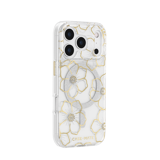 Floral Gems - iPhone17/17 Pro/17 Pro Max/Air用ケース MagSafe対応 フローラルジェムズ