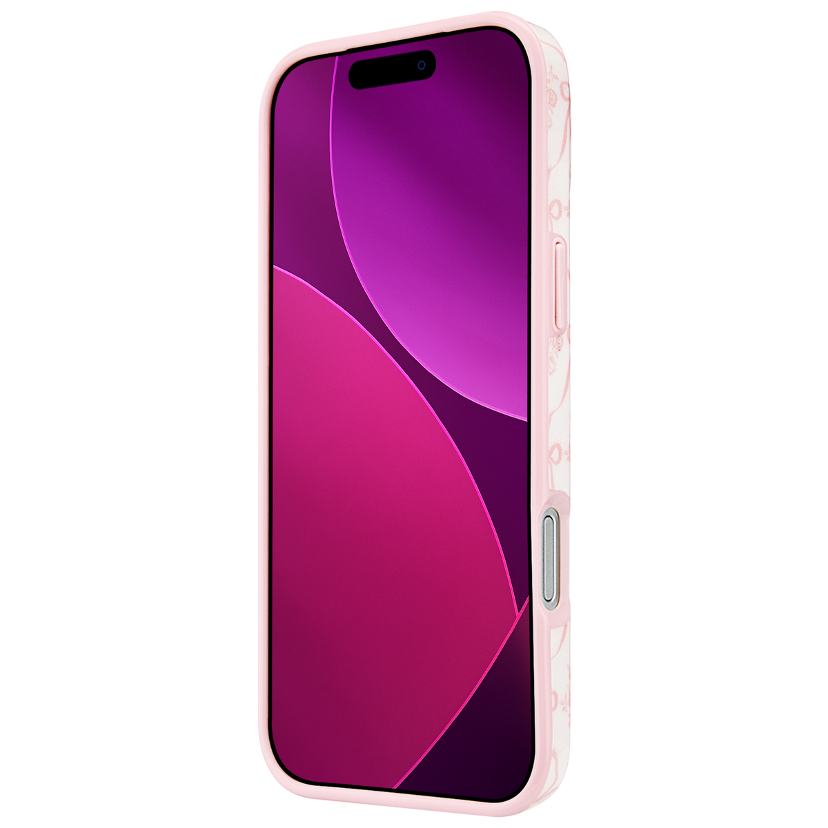 Trellis Bow Ballet Pink - iPhone18 Pro/17 Pro/18 Pro Max/17 Pro Max用ケース MagSafe対応 トレリスボーバレエピンク