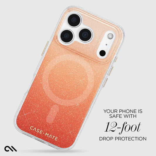Twinkle Orange Ombré - iPhone 17/17 Pro/17 Pro Max用 ケース MagSafe対応 トゥインクル オレンジ オンブレ