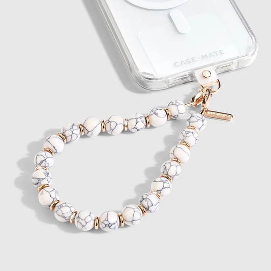スマホチャーム [White Marble]