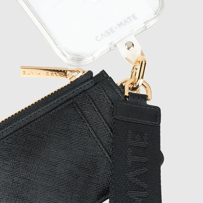 スマホショルダー＆カードケース  [Black]