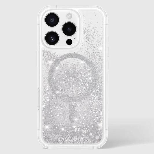 ウォーターフォール シルバー MagSafe対応 iPhone 16 Pro Max/iPhone 16 Pro/ iPhone 16