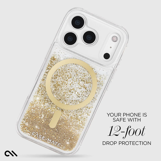 ウォーターフォール ゴールド iPhone17 Pro用 ケース MagSafe対応 [CM057304]