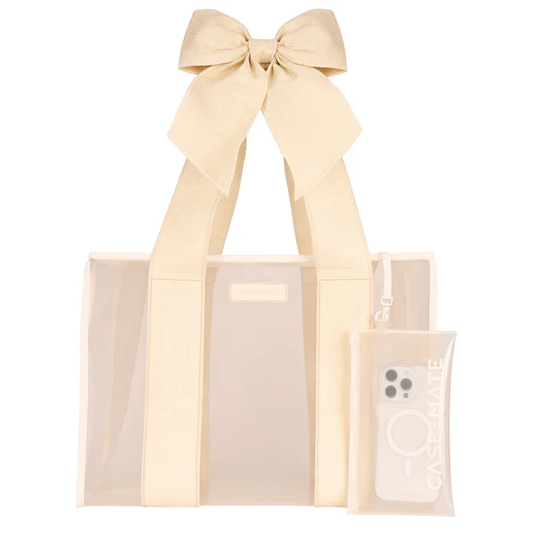 リボントートバッグ エクリュ・ラフィア [CM059444]