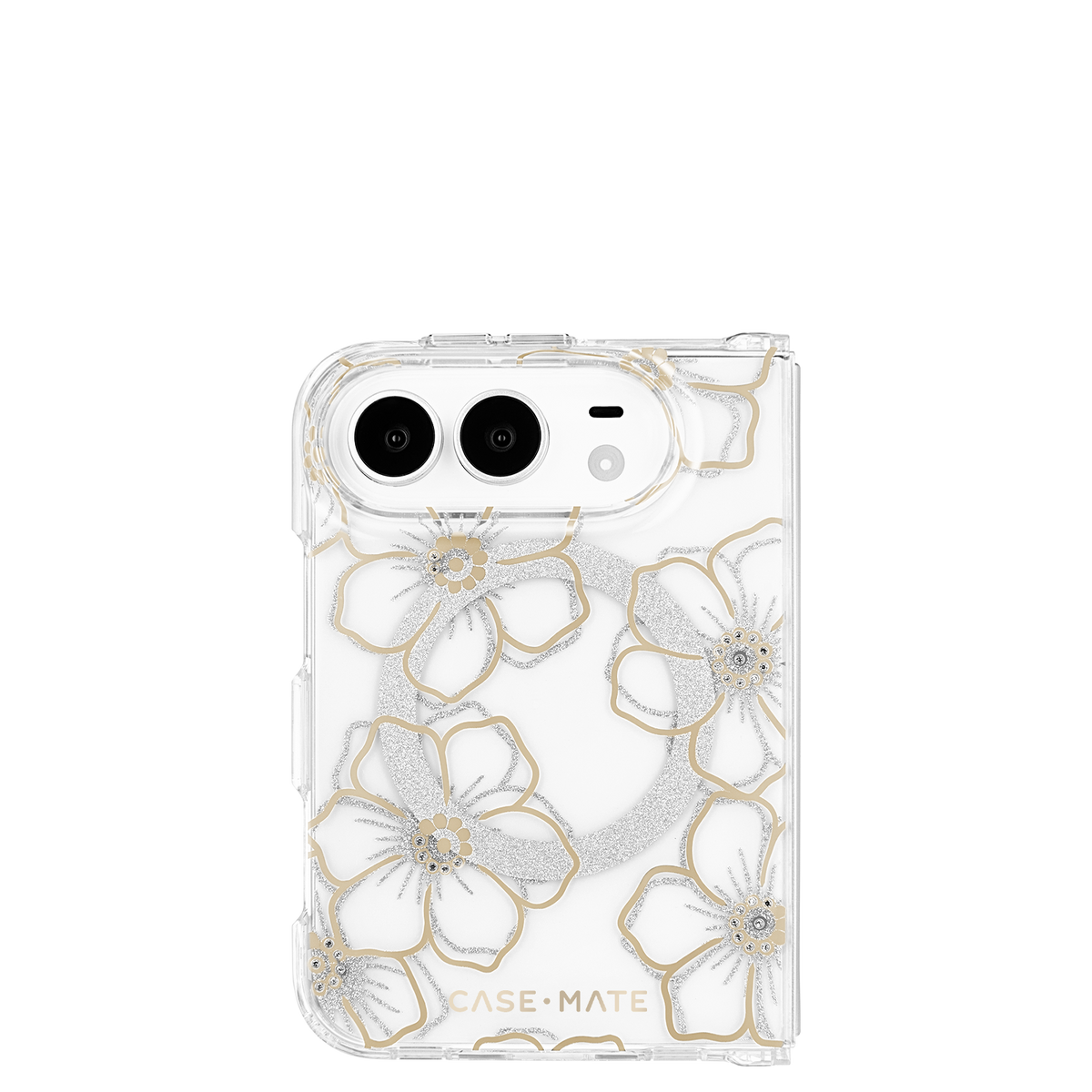 Floral Gems Gold - iPhone Duo用ケース　MagSafe対応　フローラルジェムズゴールド　[CM061216]