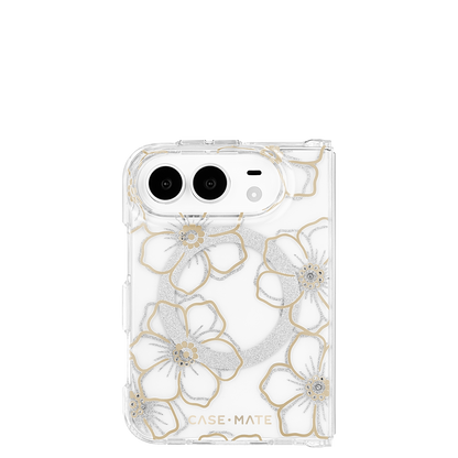 Floral Gems Gold - iPhone Duo用ケース　MagSafe対応　フローラルジェムズゴールド　[CM061216]