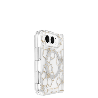 Floral Gems Gold - iPhone Duo用ケース　MagSafe対応　フローラルジェムズゴールド　[CM061216]