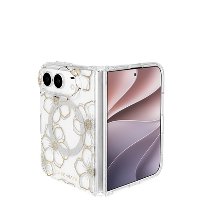 Floral Gems Gold - iPhone Duo用ケース　MagSafe対応　フローラルジェムズゴールド　[CM061216]
