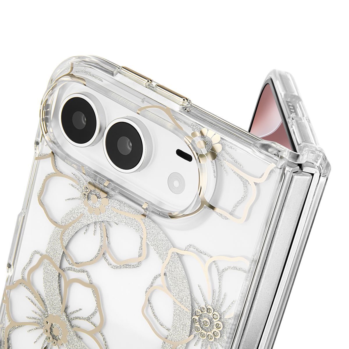 Floral Gems Gold - iPhone Duo用ケース　MagSafe対応　フローラルジェムズゴールド　[CM061216]