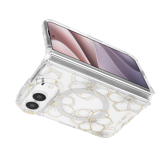 Floral Gems Gold - iPhone Duo用ケース　MagSafe対応　フローラルジェムズゴールド　[CM061216]