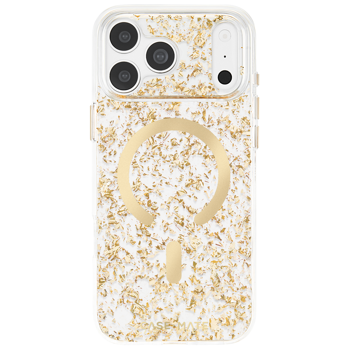 Karat Flakes Gold - iPhone 18 Pro/17 Pro/18 Pro Max/17 Pro Max用ケース　MagSafe対応　カラットフレークゴールド