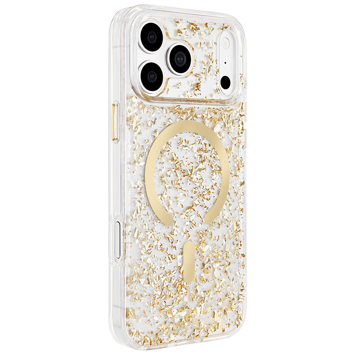 Karat Flakes Gold - iPhone 18 Pro/17 Pro/18 Pro Max/17 Pro Max用ケース　MagSafe対応　カラットフレークゴールド