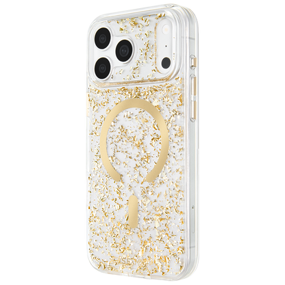 Karat Flakes Gold - iPhone 18 Pro/17 Pro/18 Pro Max/17 Pro Max用ケース　MagSafe対応　カラットフレークゴールド
