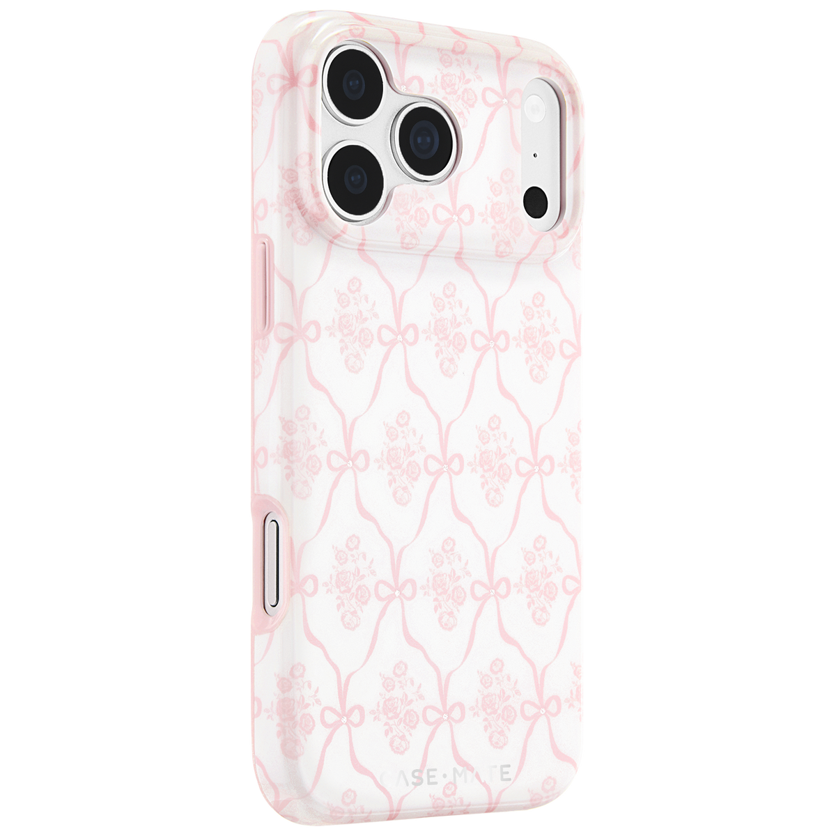 Trellis Bow Ballet Pink - iPhone18 Pro/17 Pro/18 Pro Max/17 Pro Max用ケース　MagSafe対応　トレリスボーバレエピンク