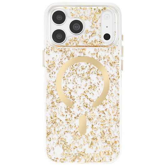 Karat Flakes Gold - iPhone 18 Pro/17 Pro/18 Pro Max/17 Pro Max用ケース　MagSafe対応　カラットフレークゴールド