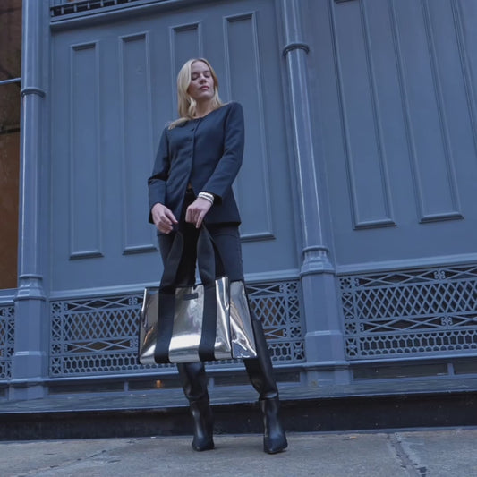 クリアトートバッグ [Silver Chrome]